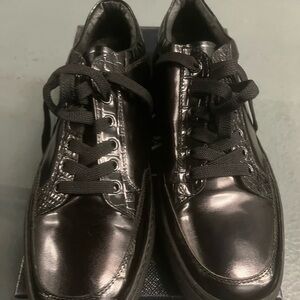 Alejandro Ingelmo Shiny Black Sneakers